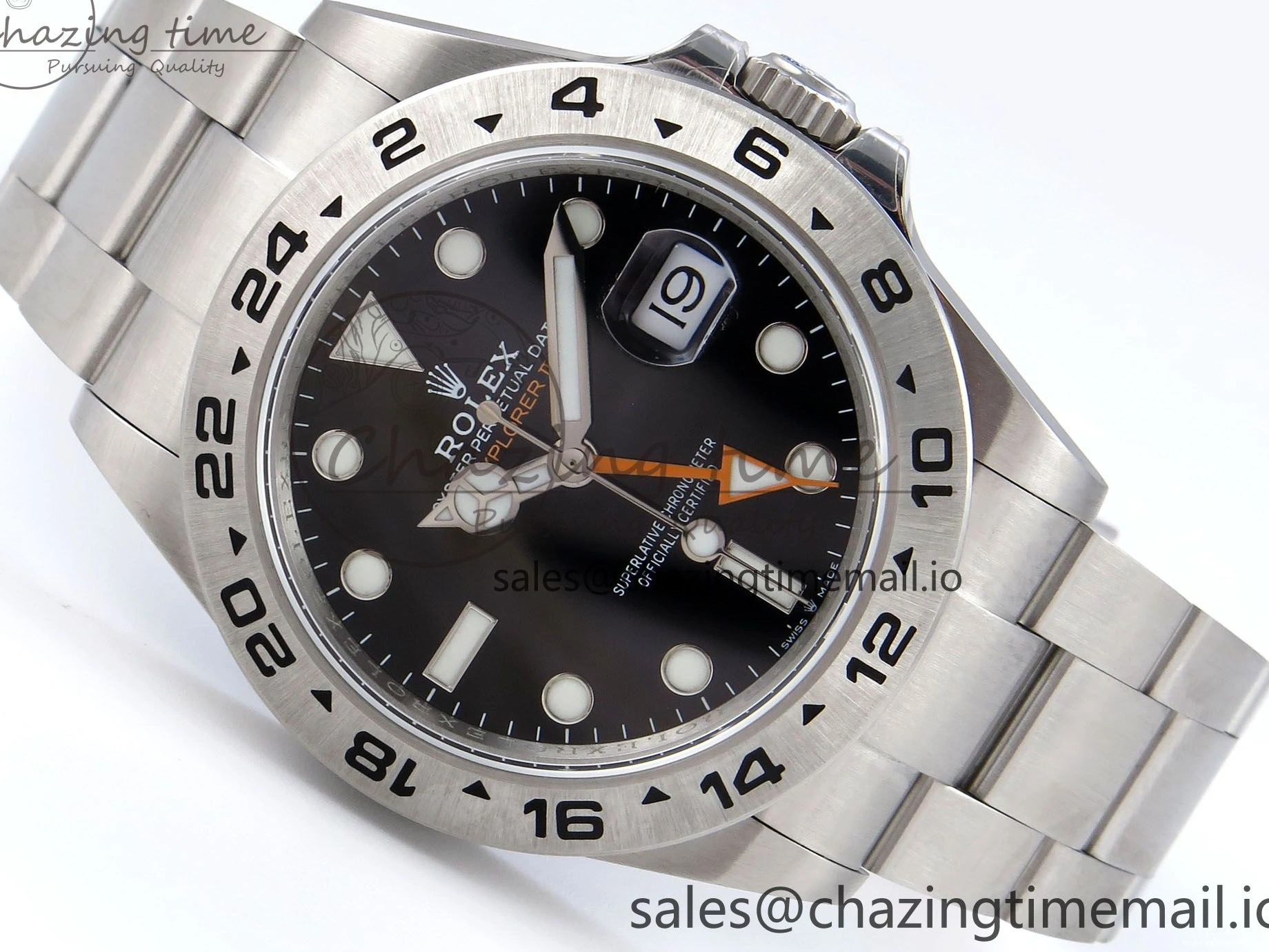 Good Copy Rolex Watches 1:1 Bracelet Explorer 226570 Black Comfortable on Dial CHS Best 906 42mm SH3285-2 904L QF Edition II SS 0120